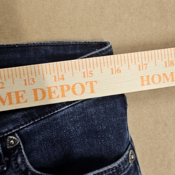 Kut From the Kloth KFTK Distressed Dark Wash Jeans Crop Size 10 Denim - Picture 12 of 16